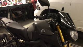 Yamaha FZ09 VStream Windshield quotSportquot ITS AWESOME [upl. by Enilav]