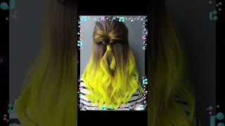 Fancy hair colors🤩👆🏻subscribe like fancy hair colors viral [upl. by Meelas984]