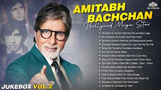 Amitabh Bachchan Bollywoods Mega Star Vol 2  All Time Hindi Blockbuster Jukebox [upl. by Eimarrej]