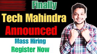 Finally Tech Mahindra Mass Hiring Announced  OFF Campus Drive For 2024 Batch  Biggest Drive [upl. by Donn130]