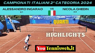 Alessandro Ingarao vs Nicola Ghedin  Quarti Campionati Italiani 2° categoria 2024 Tc Cagliari [upl. by Prima]