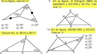 Matemáticas Triángulos y Congruencia Ejercicios resueltos de nivel 1 Geometría [upl. by Nica]