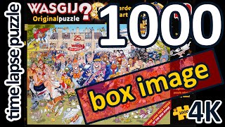 Puzzle time lapse  1000 Jumbo  Wasgij Original puzzle 40 Garden Party Box image 4K [upl. by Cummins]