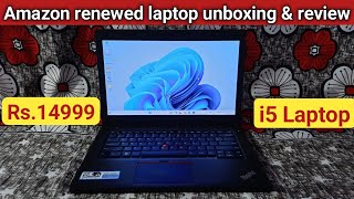 Amazon renewed laptop unboxing Amazon renewed laptop review Amazon refurbished laptop review [upl. by Ashil]