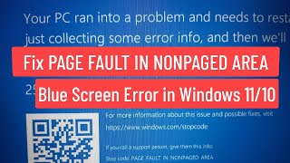 FIX Page Fault in Nonpaged area error in Windows 11 [upl. by Erasaec944]