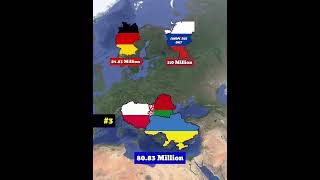 What if Ukraine Belarus and Poland United a Single Independent Country  Country Comparison  DD 2o [upl. by Eanehs]