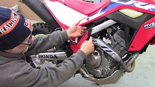 Acerbis XGrip frame guard install on CRF300L [upl. by Madonna]