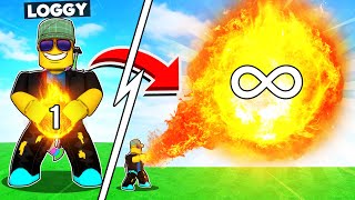 UNLOCKING THE MOST POWERFUL FLAMETHROWER TO DESTROY ROBLOX [upl. by Murvyn]