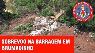 Barragem em Brumadinho Sobrevoo na área atingida pela lama [upl. by Ajet]