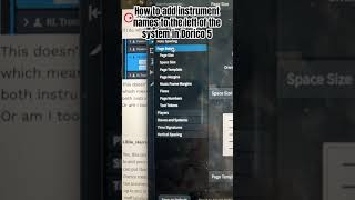Dorico Tutorial Adding instrument names to the stave dorico composer tutorial [upl. by Atile386]