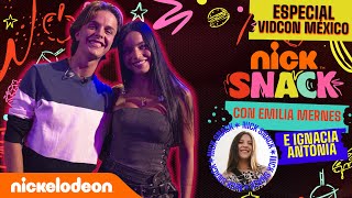 NICK SNACK Episodio 12  LUIS DE LA ROSA y EMILIA MERNES  Especial Vidcon México  Nick en Español [upl. by Bobette]