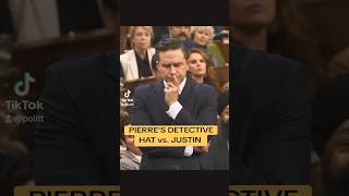 Pierre Poilievre Detective Hat Parliament Canada news [upl. by Neeruam]