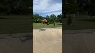 Insane Kickless BriFlip😱 scooterstunts scootertricks skatepark scoot [upl. by Ikairik387]