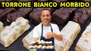 Torroncini bianchi morbidi fatti in casa Nuova ricetta fatta in casa a mano Corso di pasticceria [upl. by Inoliel866]