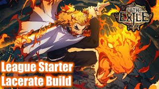 POE League Starter Lacerate Build [upl. by Elboa]