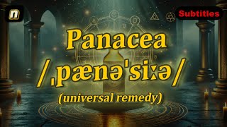 n Panacea meaning universal remedy with 5 examples [upl. by Yrellih]