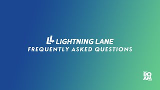 Lightning Lane Multipass FAQs [upl. by Tannen264]