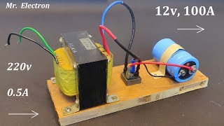 12V 100A DC from 220v AC for High Current DC Motor  Power Supply from UPS Transformer [upl. by Anna-Diane]