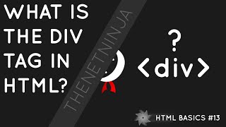 HTML Tutorial for Beginners 13  The div Tag [upl. by Diandre456]