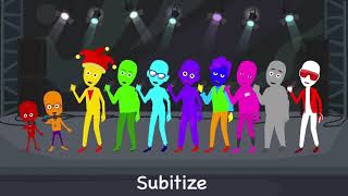 Gavin Brown presents  Subitize Rock up to 10 with the Numberblocks  Subitize for Kids [upl. by Courcy457]