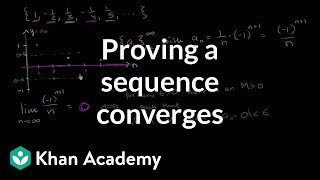 Proving a sequence converges using the formal definition  Series  AP Calculus BC  Khan Academy [upl. by Laaspere178]