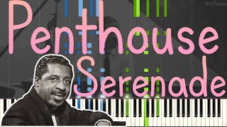 Erroll Garner  Penthouse Serenade 1958 Jazz Piano Ballad Synthesia  Double Bass by MidiTools [upl. by Ainad]