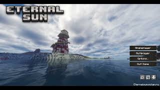 Minecraft CUSTOM MENU ETERNAL SUN SERVER [upl. by Elke]