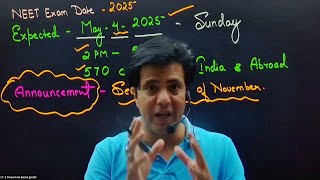 NEET Examination Date Out   Dr Ameer Abbas Sir  Image Classes [upl. by Cobb681]