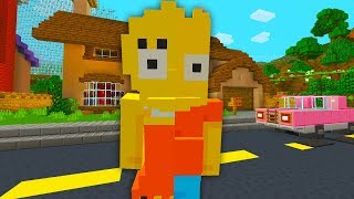 BART AND LISA SIMPSON SWITCH BODIES  The Simpsons  Minecraft Xbox [upl. by Ettenot988]