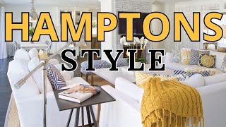 HAMPTONS Style  HOW TO Decorate HAMPTONS Style Homes [upl. by Northrup]