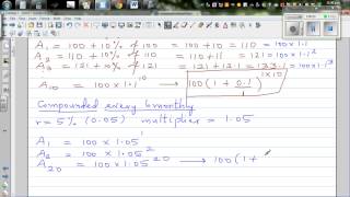 Proof of compound interest formula A  P1rnnt [upl. by Claudette]