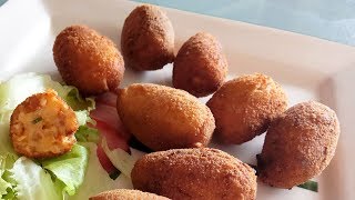 Croquetas de sobrasada y cebolla  Recetas Mallorquinas [upl. by Acirahs]