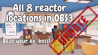 UPDATED How To Find All 8 Reactors In Roblox Online Business Simulator 3 [upl. by Ebanreb]