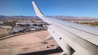 Boeing 737800  Landing into Las Vegas for AWS reInvent 2023 [upl. by Aisayn]