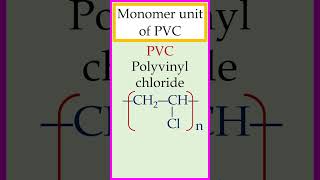 Monomer unit of polyvinyl chloride PVC chemistry [upl. by Solitta]