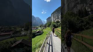 Trip to Lauterbrunnen travel lauterbrunnen mountains switzarland waterfall [upl. by Sylado]