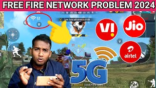 FF NETWORK PROBLEM 2024  FREE FIRE NETWORK PROBLEM 2024  FREE FIRE INTERNET PROBLEM [upl. by Euqinahs]