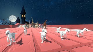 Race to eat Albino Deinonychus  Animal Revolt Battle Simulator [upl. by Alyehc]