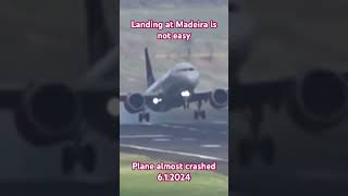 Landing is not easy at Madeira happend 612024 [upl. by Ella]