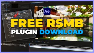 FREE RSMB PLUGIN REELSMARTMOTIONBLUR  After Effects Tutorial [upl. by Atteuqaj]