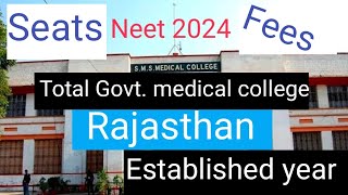 Medical colleges Rajasthan FeesSeatsEstablished yearAbhishek Sharma neet counselling  college [upl. by Nodnek]