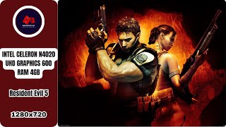 RESIDENT EVIL 5  Celeron N4020  UHD 600  4GB RAM  2024 [upl. by Arded205]