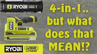 What Is the Ryobi USB Lithium 4in1 Stapler Good For FVN51K 4V USB Lithium [upl. by Ecirbaf]