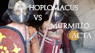 Hoplomachus VS Murmillo  ACTA Gladiators  Arles [upl. by Hanaj]