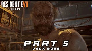 RESIDENT EVIL 7 WALKTHROUGH GAMEPLAY PART 5 JACK BOSS FIGHT IN DISSECTION ROOM RE7 [upl. by Efi]