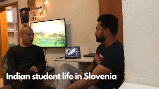 Indian student life part 2  India  Punjab  TRP  Work Permit  Slovenia  Maribor  VLOG  37 [upl. by Rowe]