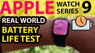 Apple Watch Series 9 Battery Life Test Find Out How Long Apple Watch 9 Battery LastCharging Time [upl. by Gracia]