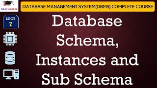 L7 Database Schema Instances and Sub Schema  Database management system Lectures in Hindi [upl. by Ethelred629]