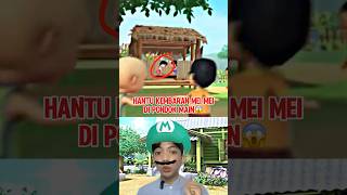 Hantu Kembaran Mei Mei Di Pondok Main‼️😱 shorts upinipin animasi fyp [upl. by Doughman]