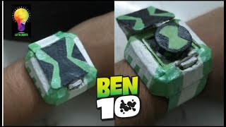 How To Make Ben 10 Omniverse Omnitrix  Diy Ben 10 Omnitrix  Free template Without Spring  Part1 [upl. by Alison986]